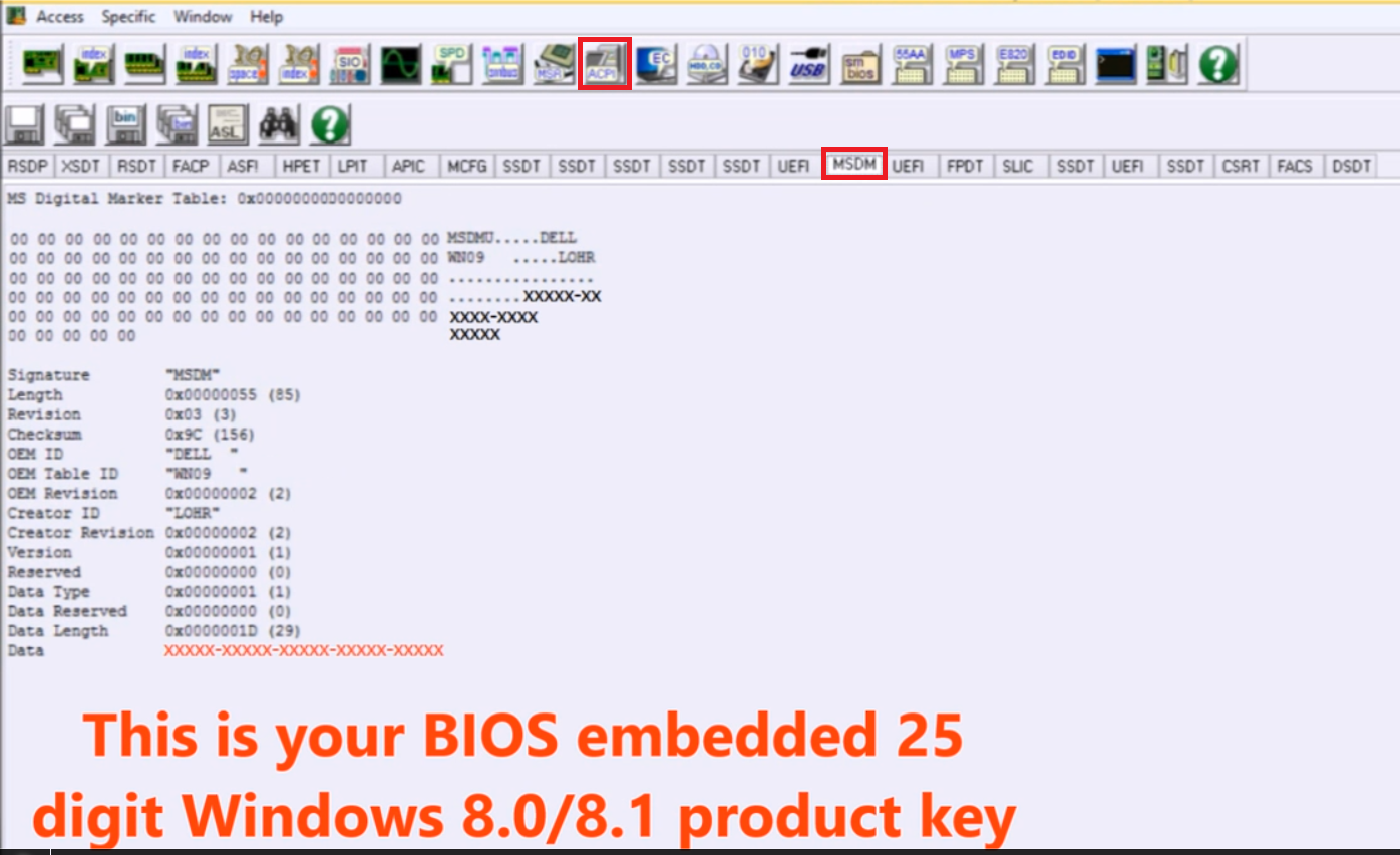 dell product key windows 8